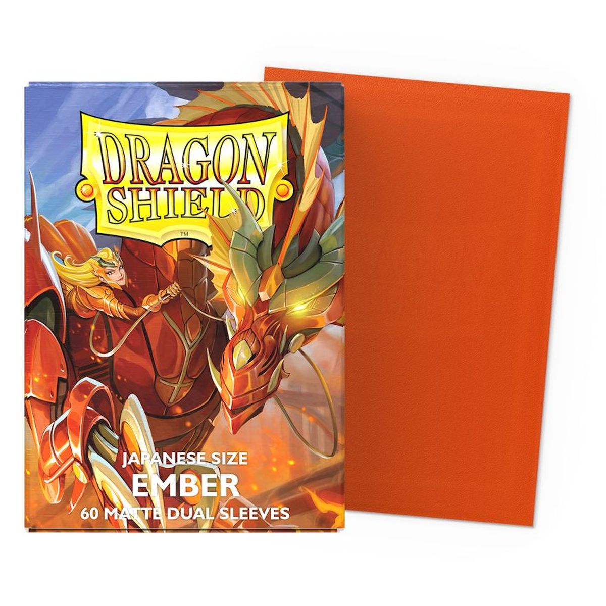 Dragon Shield - 60 Protège cartes - Sleeves - Mini Dual Matte - Ember