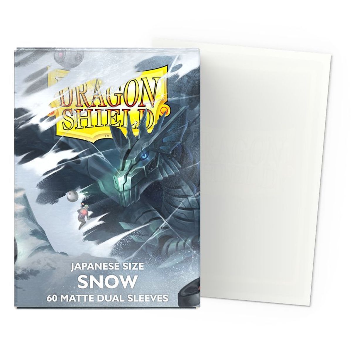 Item Dragon Shield - 60 Protège cartes - Sleeves - Mini Dual Matte - Snow