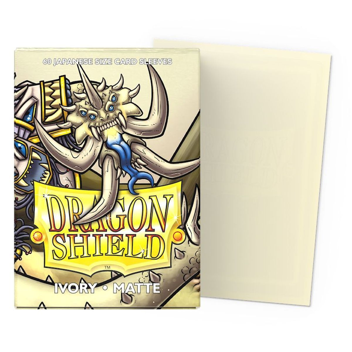Item Dragon Shield - 60 Protège cartes - Sleeves - Mini : Ivoire Matte
