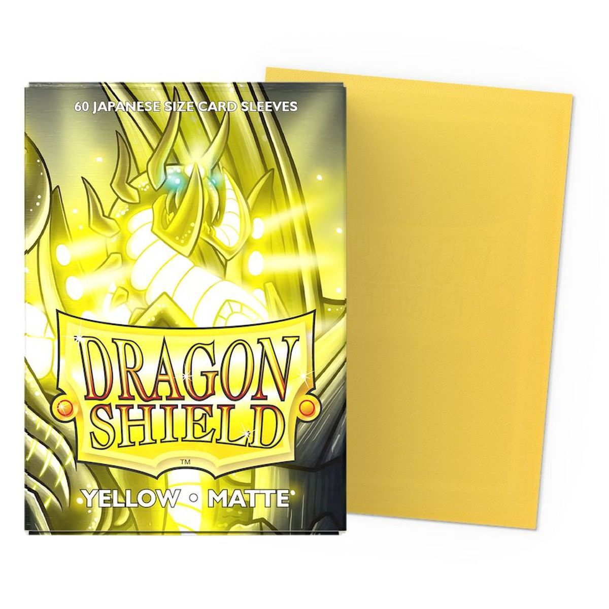 Item Dragon Shield - 60 Protège cartes - Sleeves - Mini : Jaune Matte
