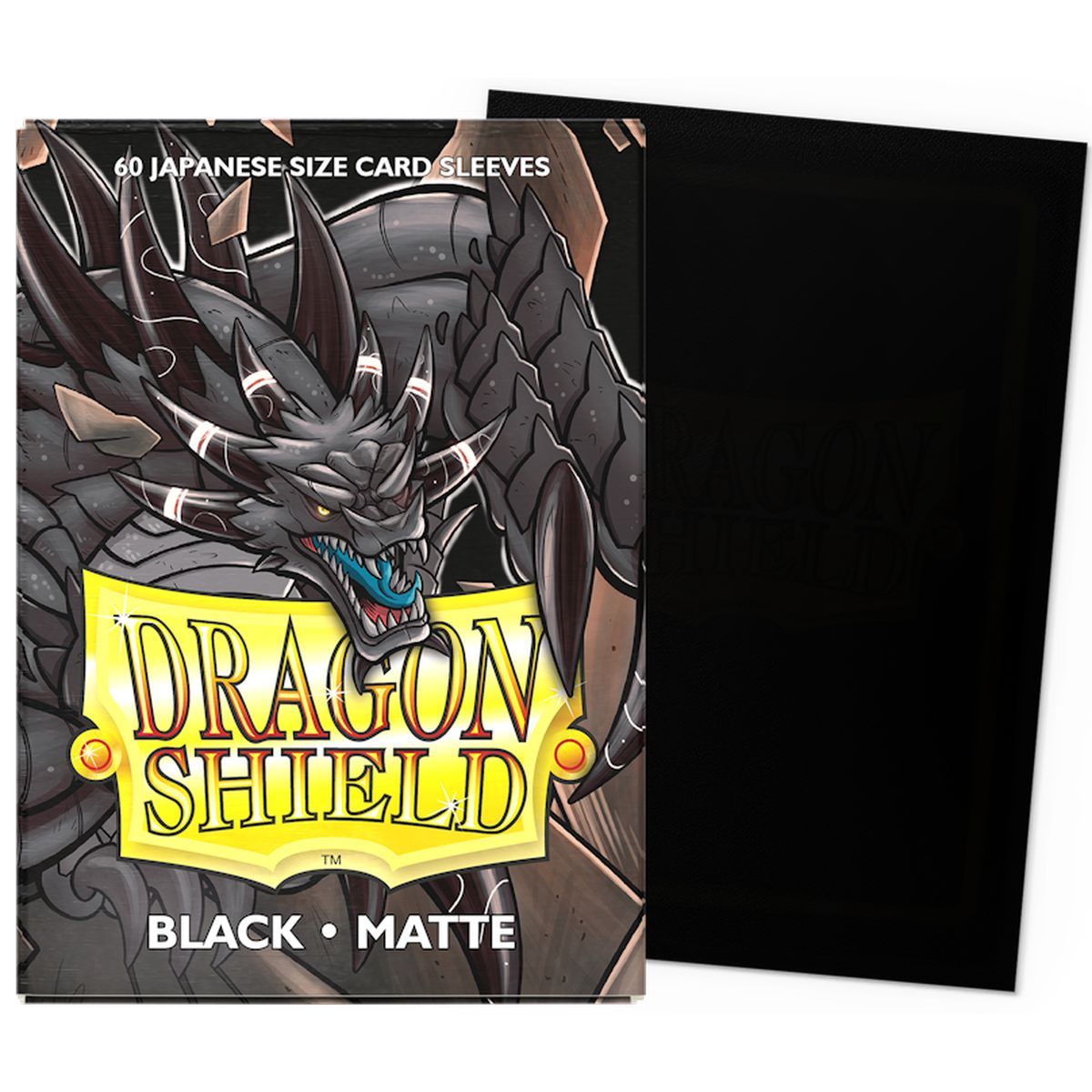 Dragon Shield - 60 Protège cartes - Sleeves - Mini : Noir Matte
