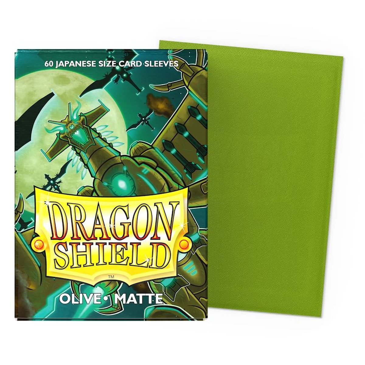 Item Dragon Shield - 60 Protège cartes - Sleeves - Mini : Olive Matte