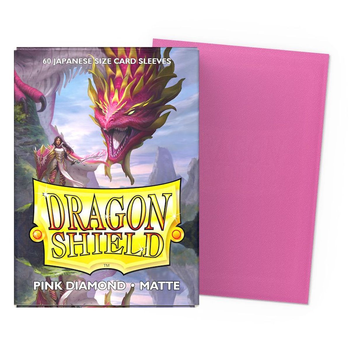 Item Dragon Shield - 60 Protège cartes - Sleeves - Mini : Pink Diamond Matte