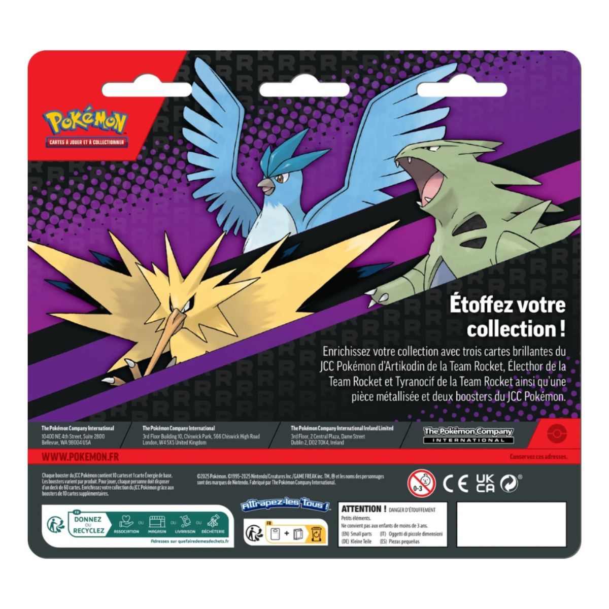 Duopack Artikodin, Électhor et Tyranocif de la Team Rocket - FR - [EV03][EV06] - Pokémon