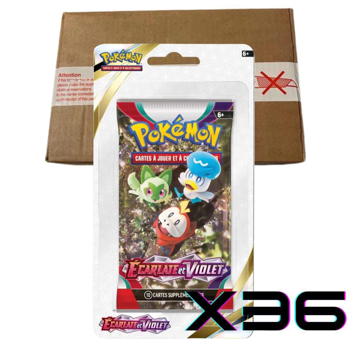 Ecarlate et Violet - Carton de 36 Boosters Blisters - FR - [SV1][EV01] - Pokémon