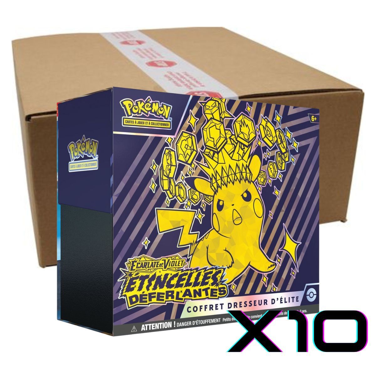 Item ETB Etincelles Déferlantes - Case de 10 Coffrets Dresseur d'Elite - Pokémon - FR -  [SV8][EV8]