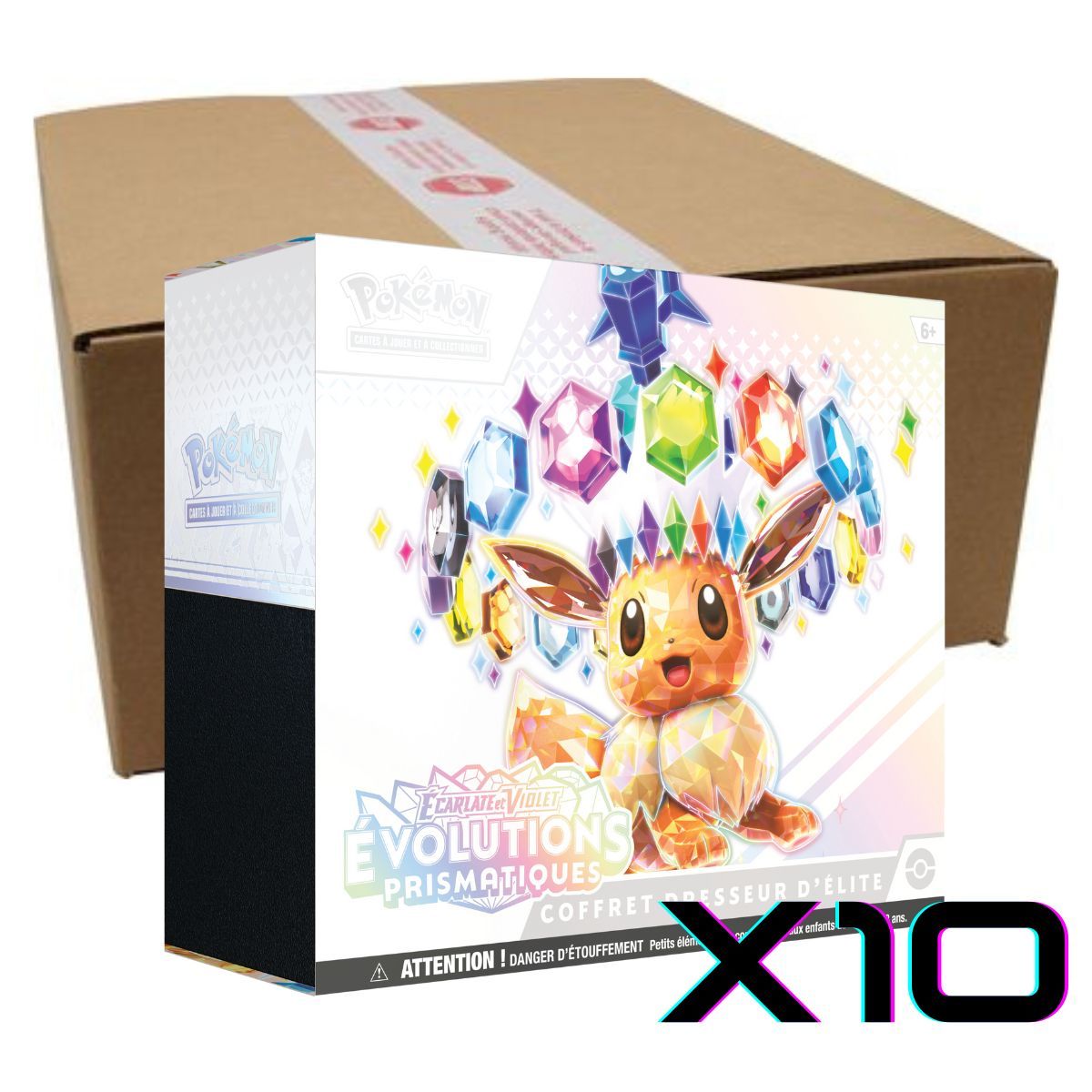 Item ETB Evolutions Prismatiques - Case de 10 Coffrets Dresseur d'Elite - Pokémon - FR - [SV8.5][EV8.5]