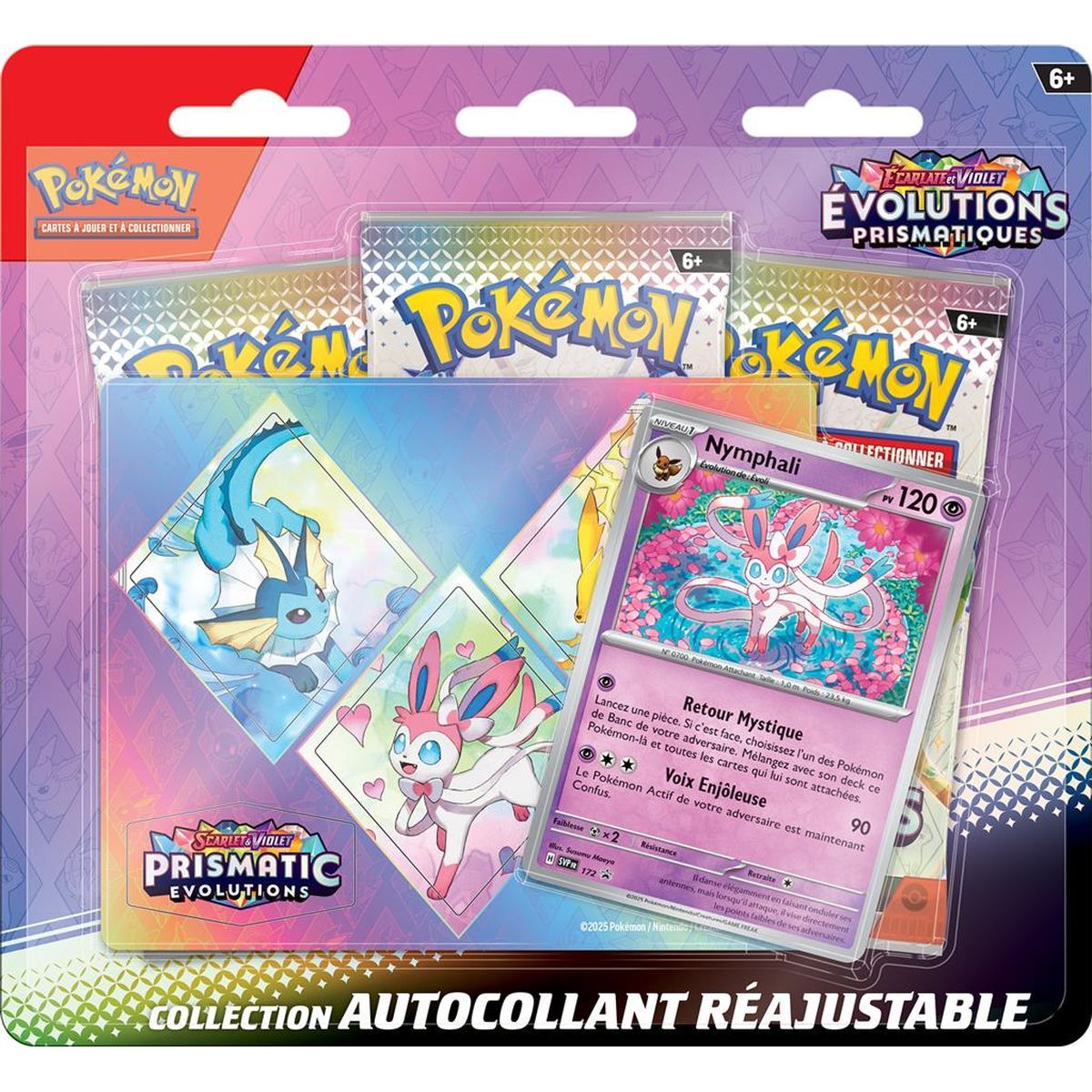 Evolutions Prismatiques - Tripack Aléatoire Nymphali/Givrali/Phyllalli Collection Autocollant- Pokémon - FR -  [SV8.5][EV8.5]