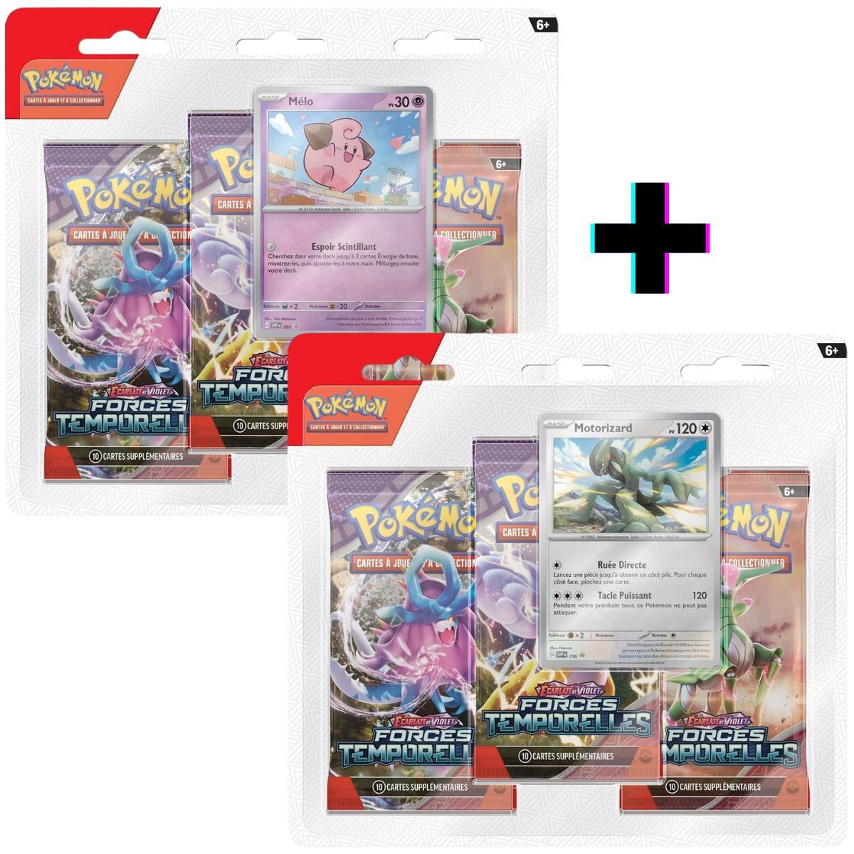 Item Forces Temporelles - Lot de 2 Tripack Mélo et Motorizard - FR - [SV5][EV05] - Pokémon