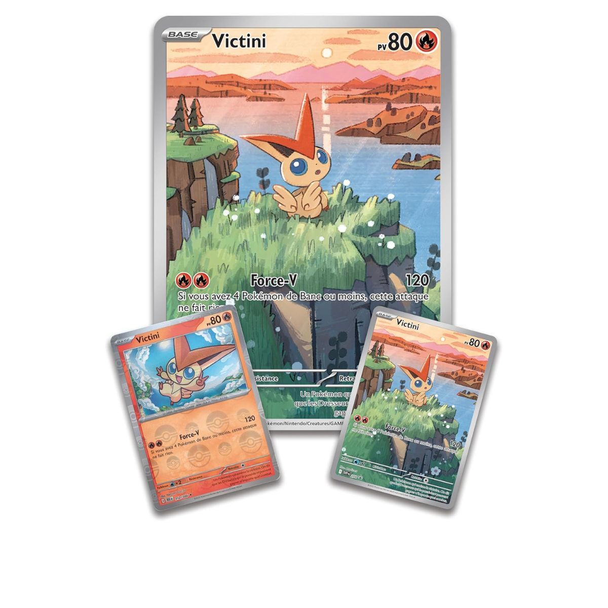 Foudre Noire & Flamme Blanche - Coffret Illustration Victini - Pokémon - FR - [SV10.5][EV10.5]