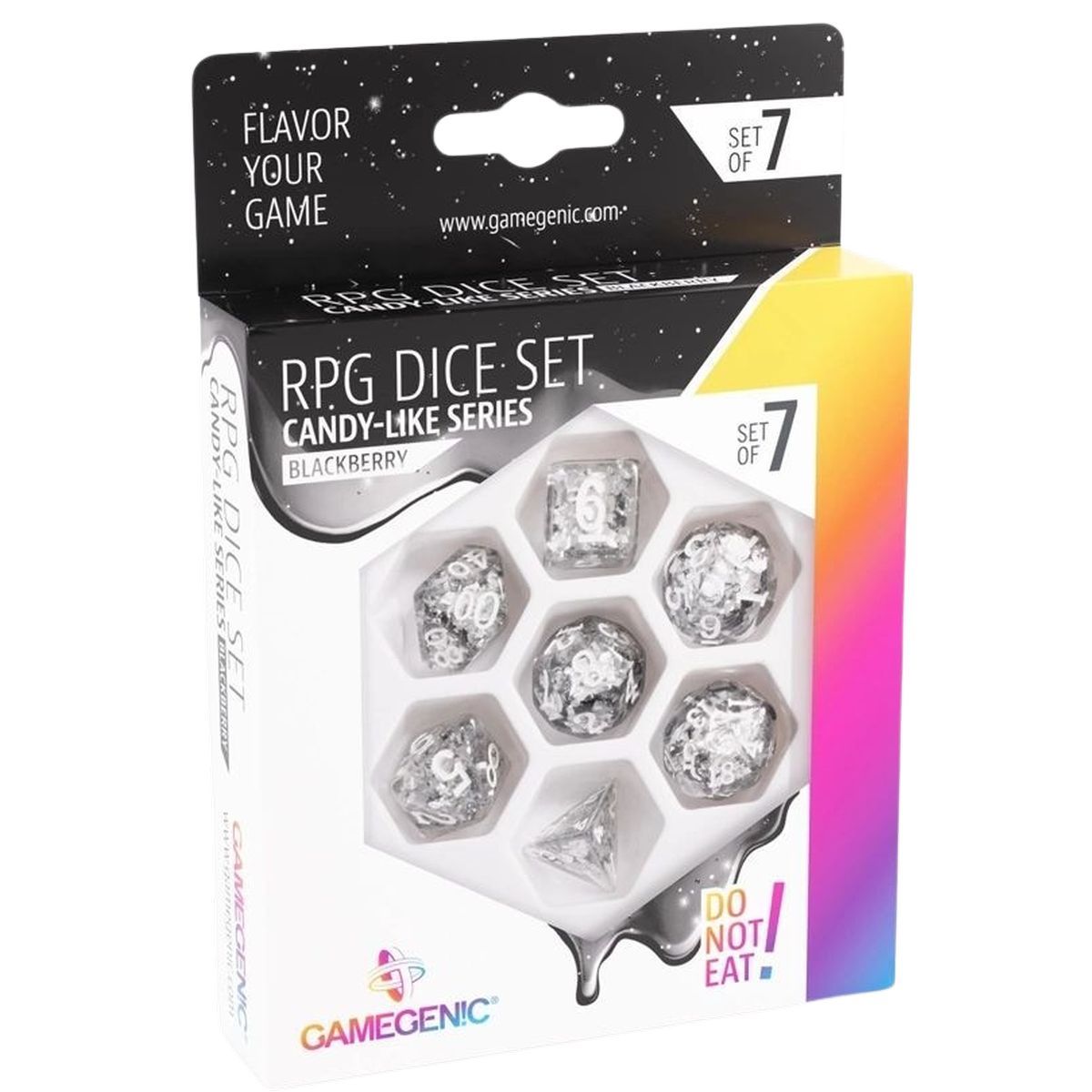 Item Gamegenic - Candy-like Series -Blackberry-Set de 7 Dés JDR