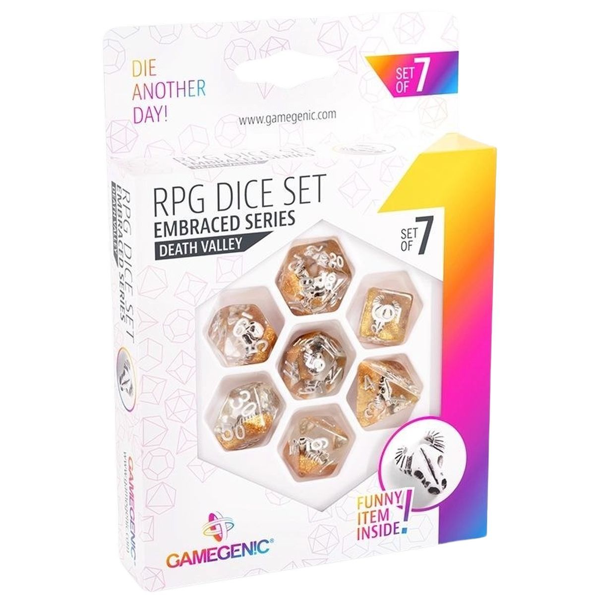 Item Gamegenic - Embraced Series -Death Valley- Set de 7 Dés JDR