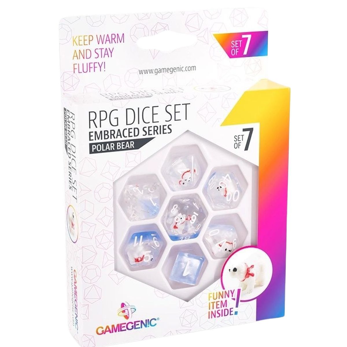 Item Gamegenic - Embraced Series -Polar Bear- Set de 7 Dés JDR