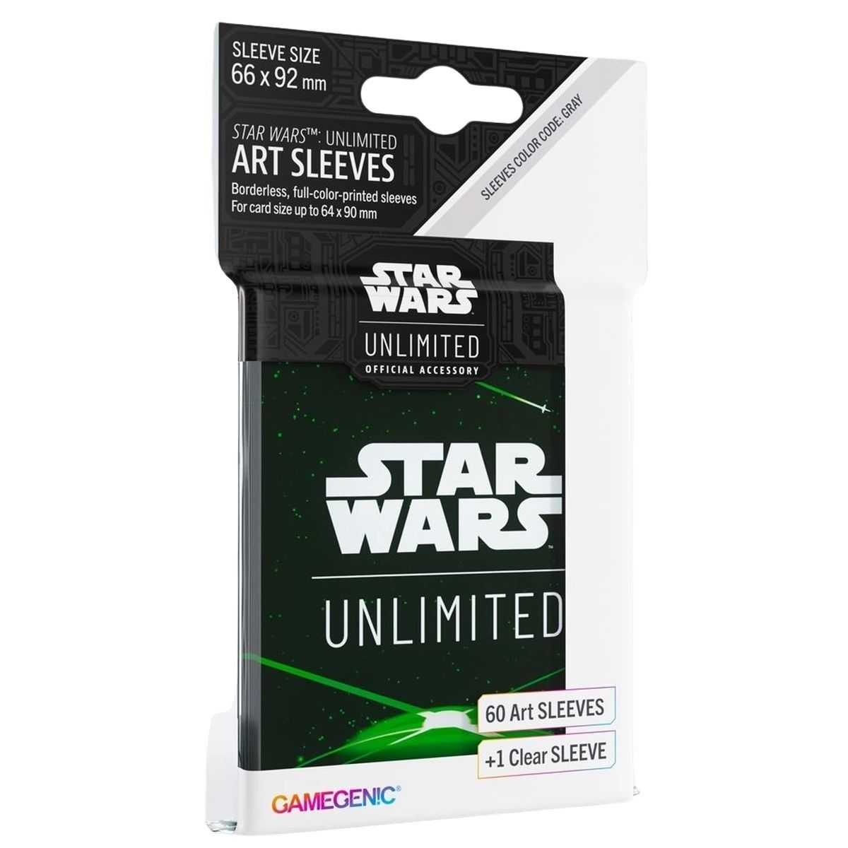 Item Gamegenic - Protège Cartes - Sleeves - Star Wars Unlimited - Card Back Green