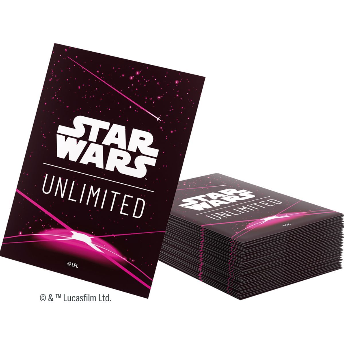 Gamegenic - Protège Cartes - Sleeves - Star Wars Unlimited - Card Back Magenta