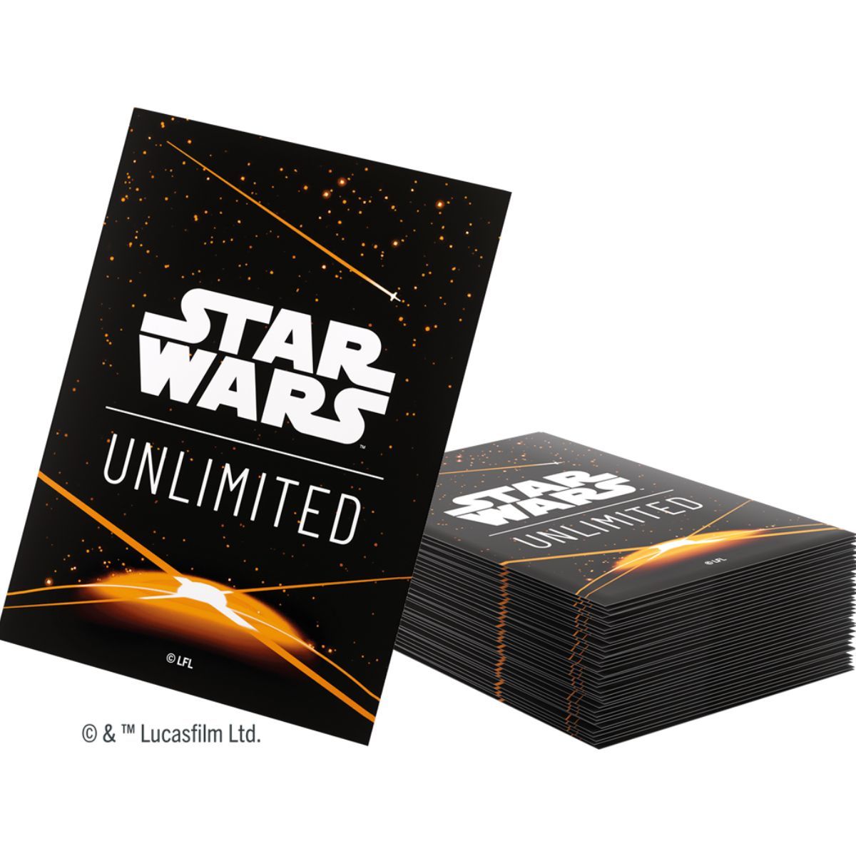 Gamegenic - Protège Cartes - Sleeves - Star Wars Unlimited - Card Back Orange
