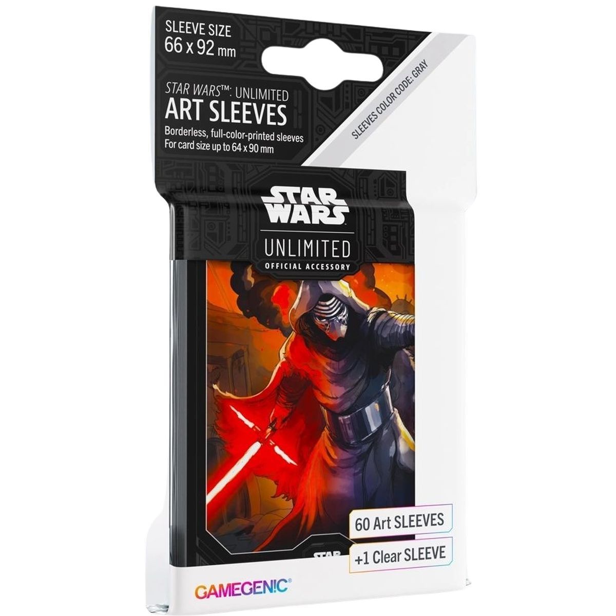 Gamegenic - Protège Cartes - Sleeves - Star Wars Unlimited - Kylo Ren