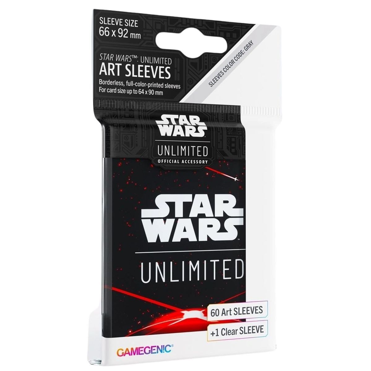 Gamegenic - Protège Cartes - Sleeves - Star Wars Unlimited - Space Red