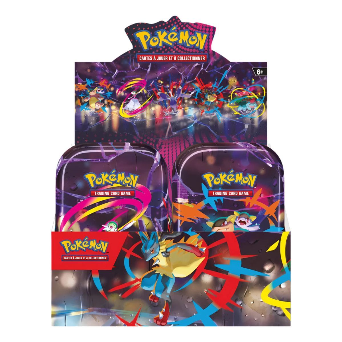 Mini-Boîte Pokémon Méga-Héroïsme - Méga-Lucario - 2 Boosters + Autocollants + Carte Artistique - Collectionnez Les 5 !