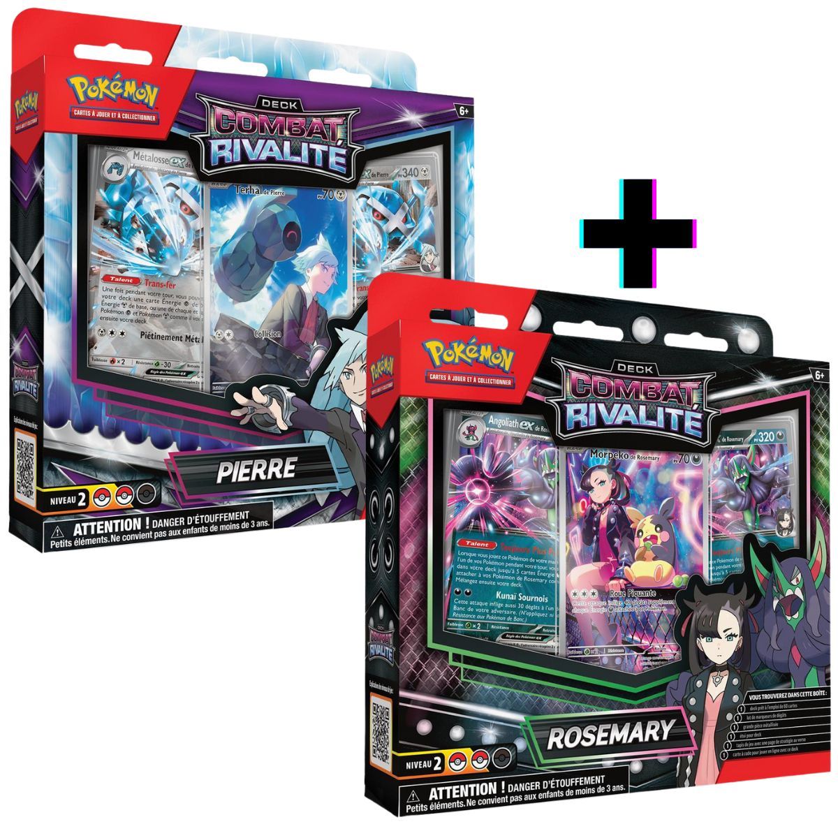 Item Lot de 2 Decks Combat Rivalité – Rosemary/Pierre - Pokémon - FR