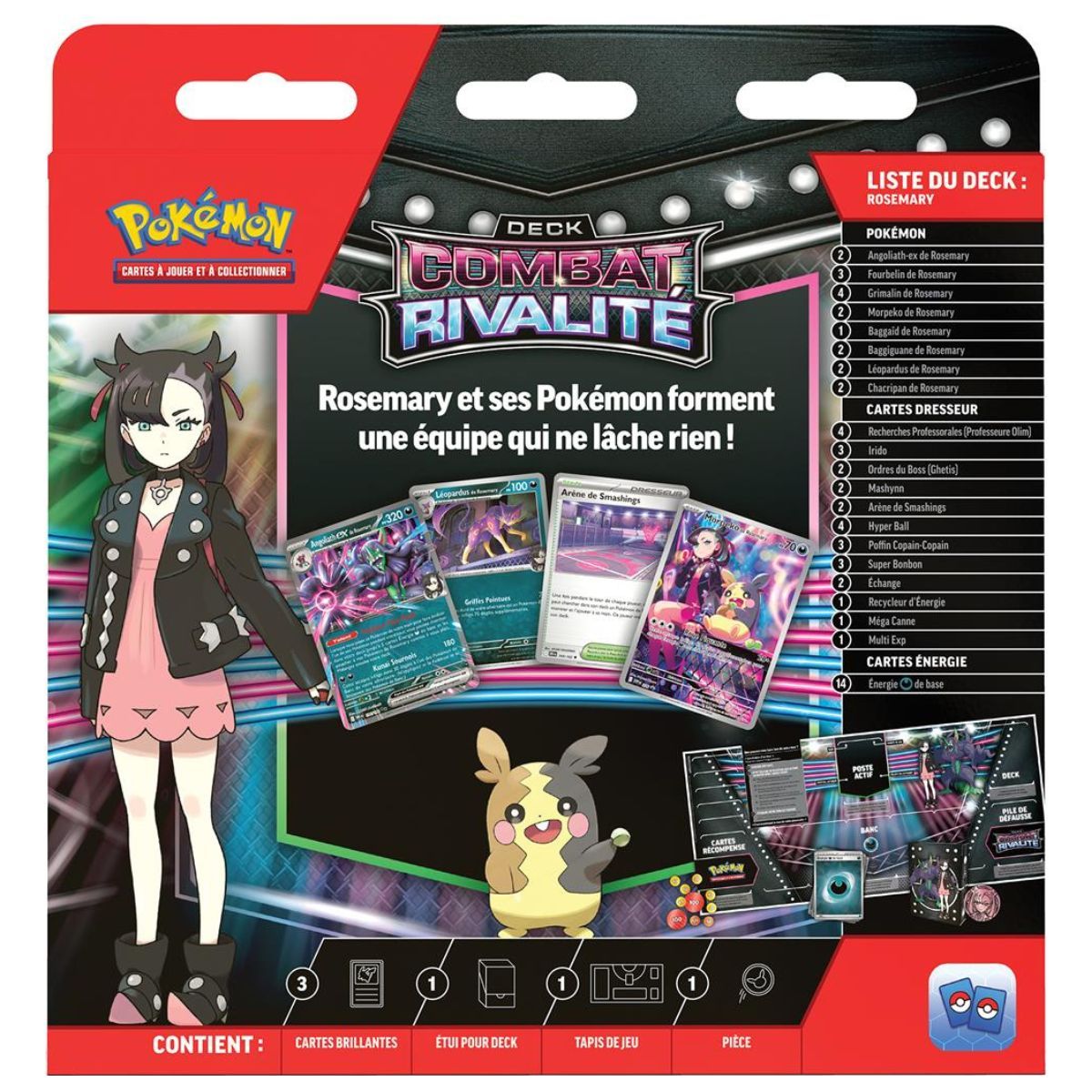 Lot de 2 Decks Combat Rivalité – Rosemary/Pierre - Pokémon - FR