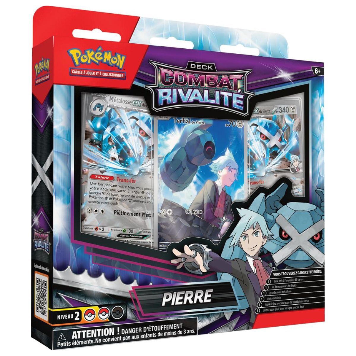 Lot de 2 Decks Combat Rivalité – Rosemary/Pierre - Pokémon - FR