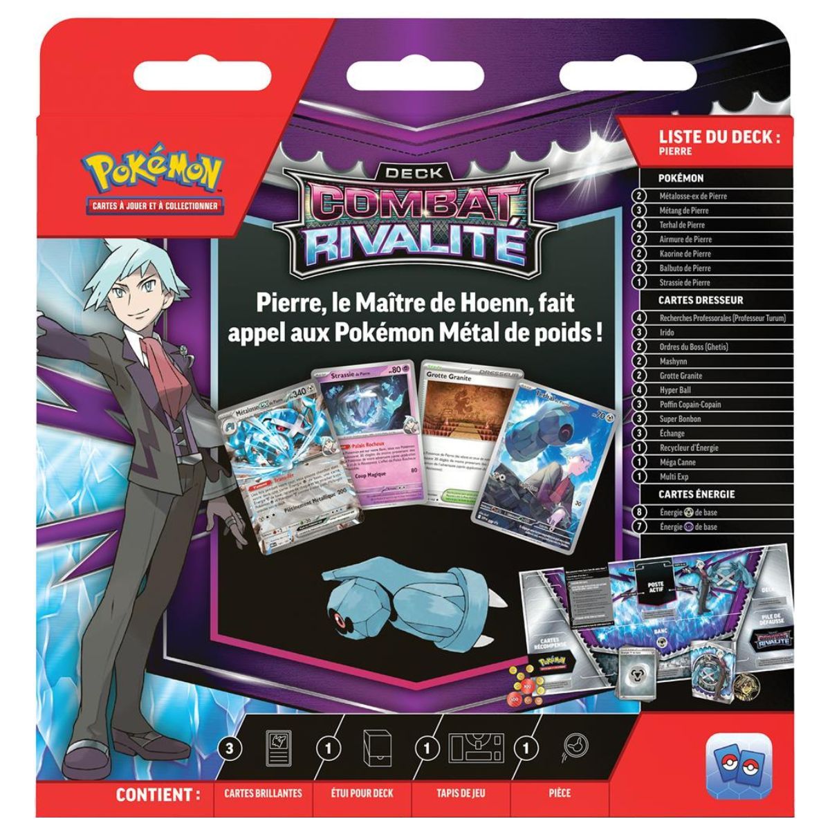 Lot de 2 Decks Combat Rivalité – Rosemary/Pierre - Pokémon - FR