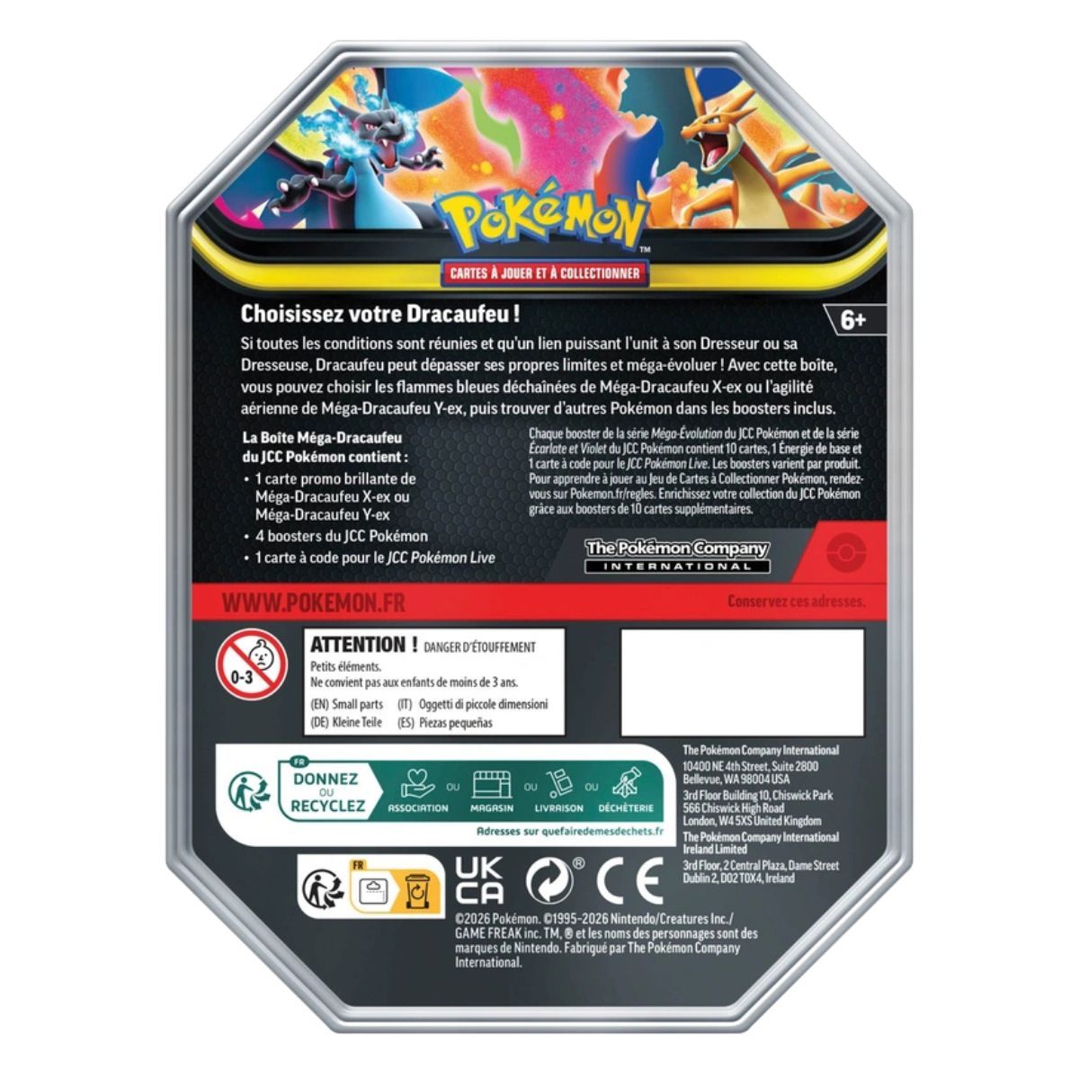 Lot de 2 Pokebox - Méga-Dracaufeu X et Méga-Dracaufeu Y - FR - Pokémon