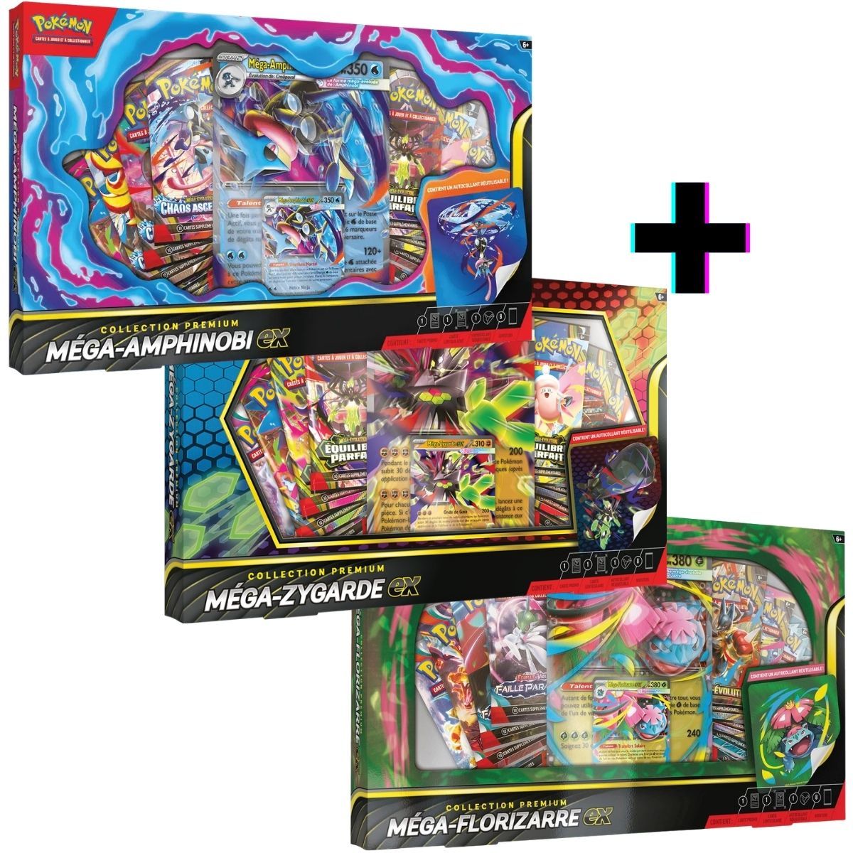Item Lot de 3 Coffrets - Collection Premium 8 Boosters- FR - Pokémon - 2026