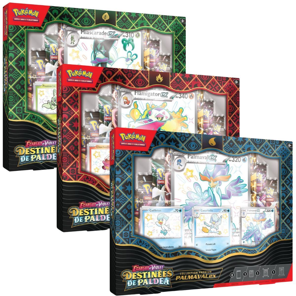 Item Lot de 3 Coffrets Collection Premium - Destinées de Paldea - FR - [SV4.5][EV4.5] - Pokémon