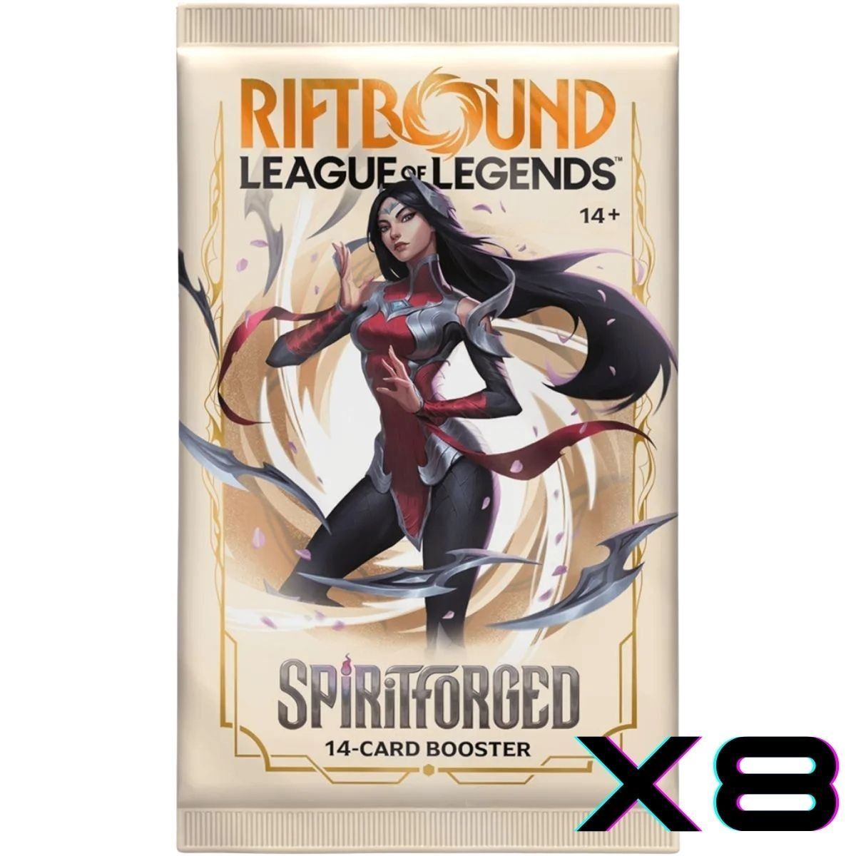 Lot de 8 Boosters Set 2 Armes Spirituelles - 8 Paquets de 14 Cartes - FR - Riftbound : LoL TCG