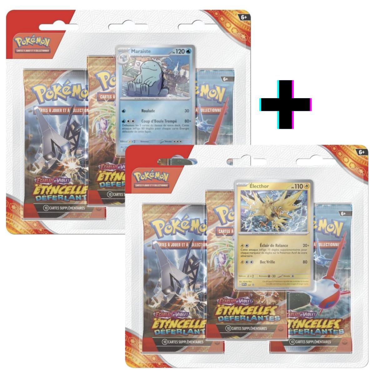 Item Lot de Tripack Electhor et Maraiste - Etincelles Déferlantes - FR - [SV8][EV08] - Pokémon