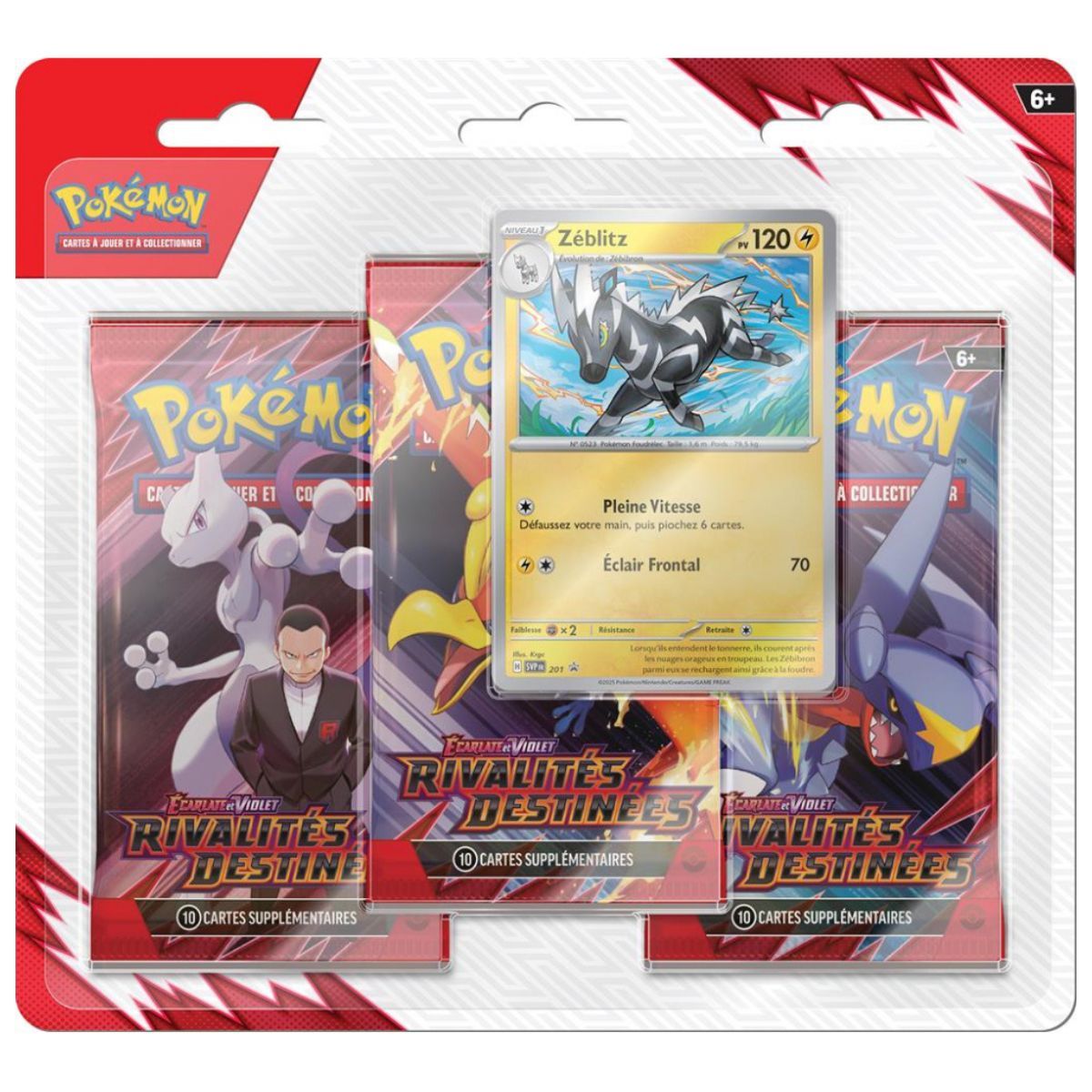 Lot de Tripack Kangourex et Zébkitz - Rivalités Destinées - FR - [SV10][EV10] - Pokémon