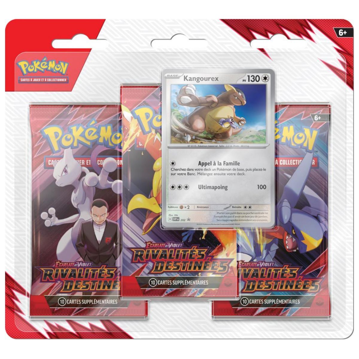 Lot de Tripack Kangourex et Zébkitz - Rivalités Destinées - FR - [SV10][EV10] - Pokémon