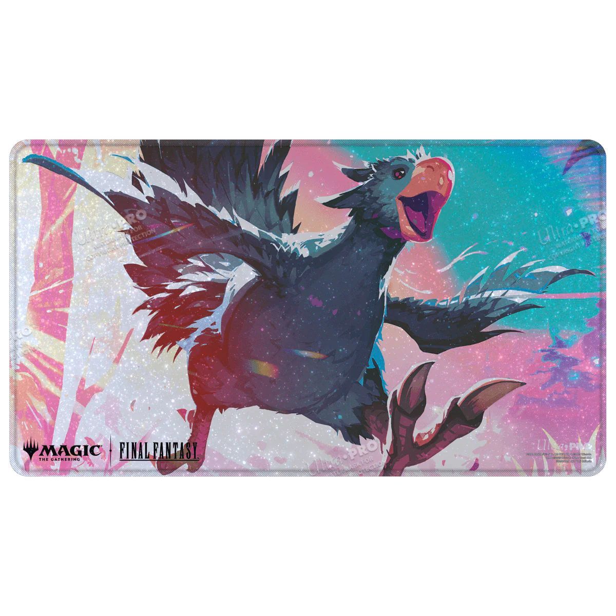 Magic: The Gathering®—FINAL FANTASY™ Traveling Chocobo (Black) Holofoil Playmat