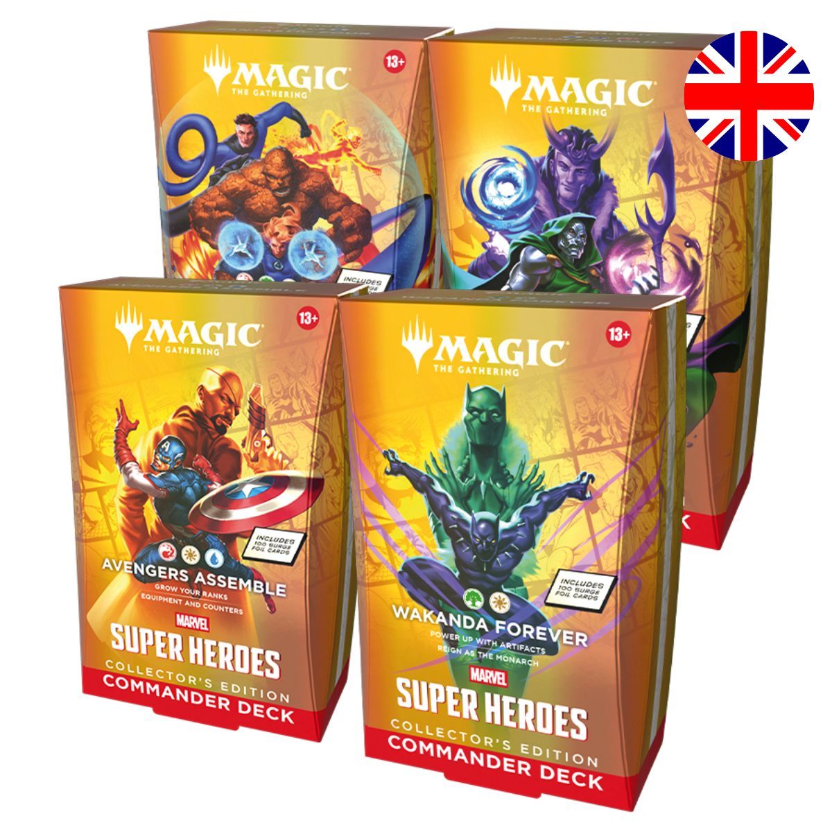 Item Marvel Super Heroes - EN - Lot des 4 decks Commander édition Collector - Magic: The Gathering - MSH
