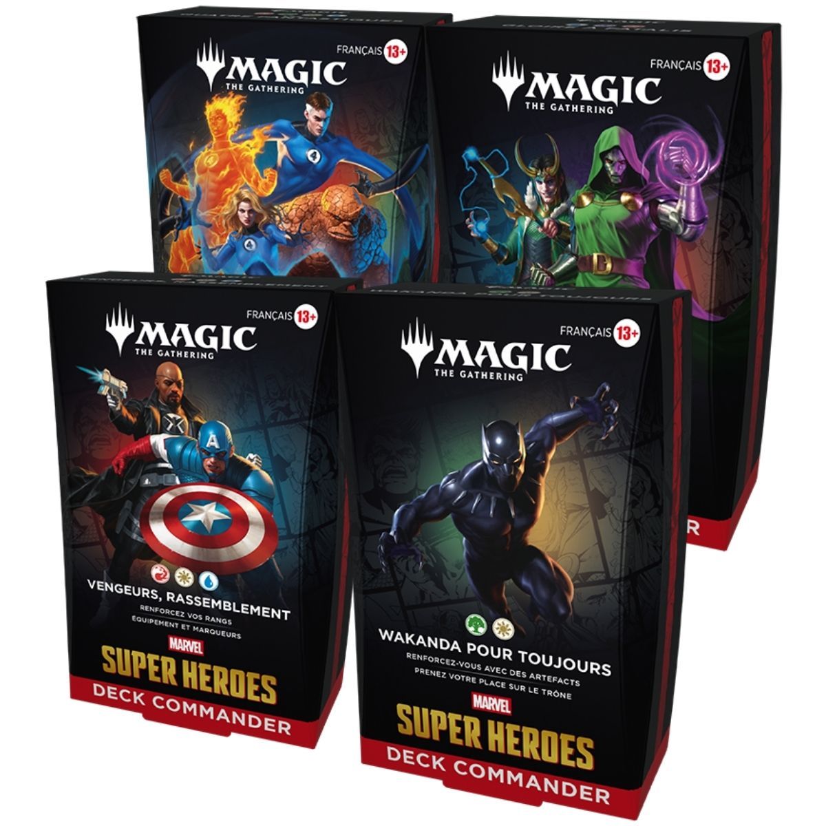 Item Marvel Super Heroes - FR - Lot des 4 decks Commander - Magic: The Gathering - MSH
