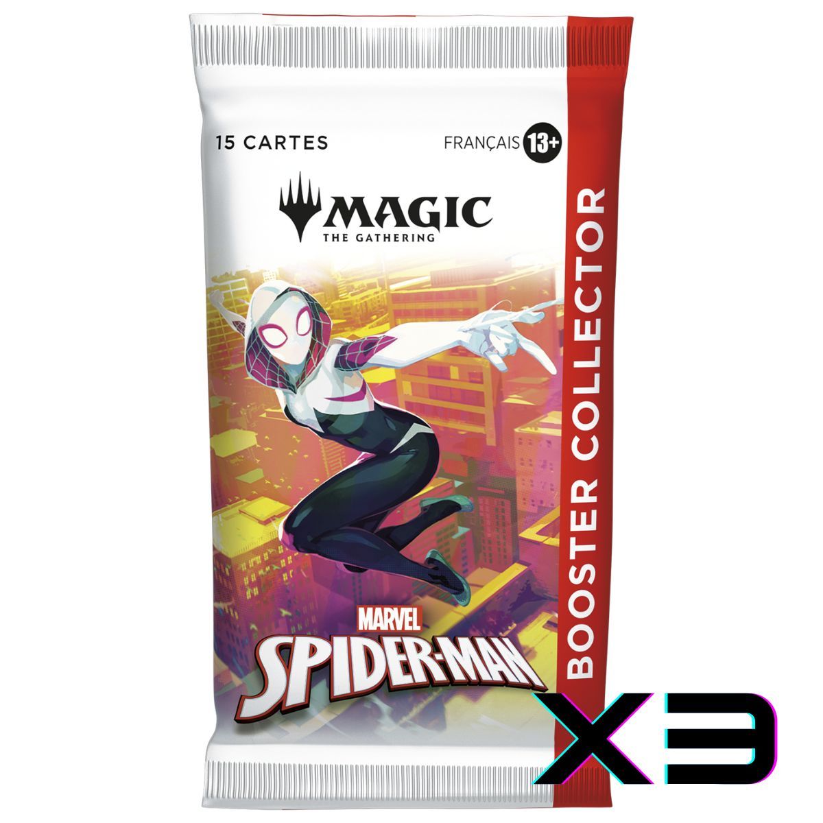 Item Marvel's Spider-Man - FR - 3 Boosters Collector - Magic the Gathering - SPM Spiderman