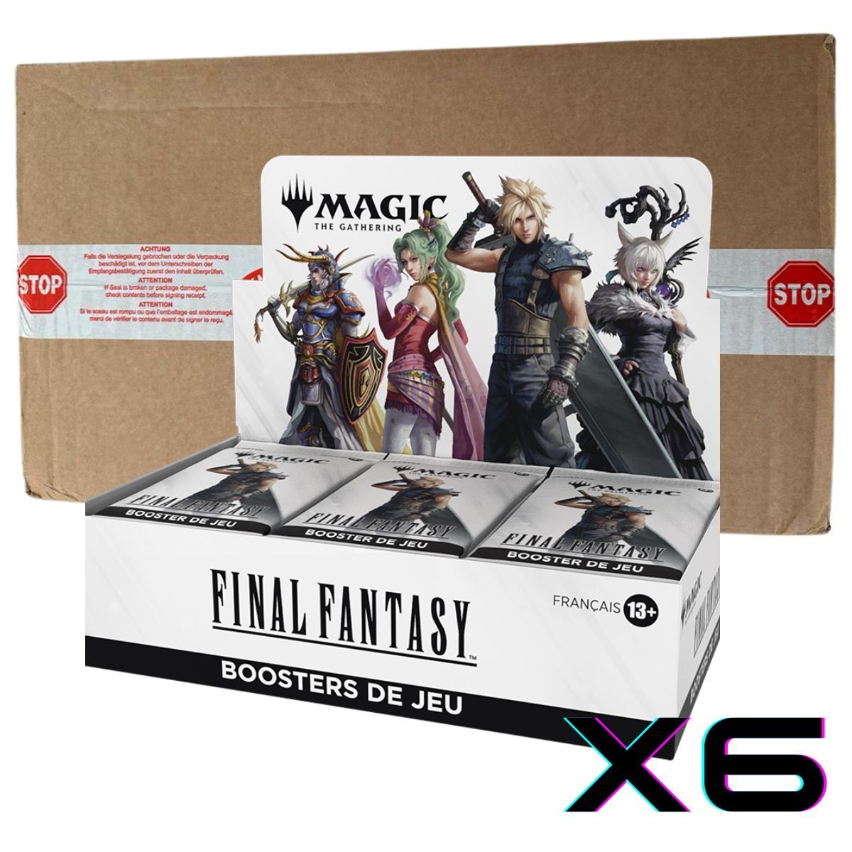 MTG x Final Fantasy - FR - Case de 6 Boites de 30 Boosters Play - Magic the Gathering - FIN