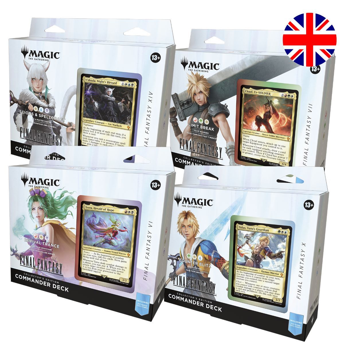 Item MTG x Final Fantasy - Lot de 4 Decks Commander Collector Edition - Magic the Gathering - FIN