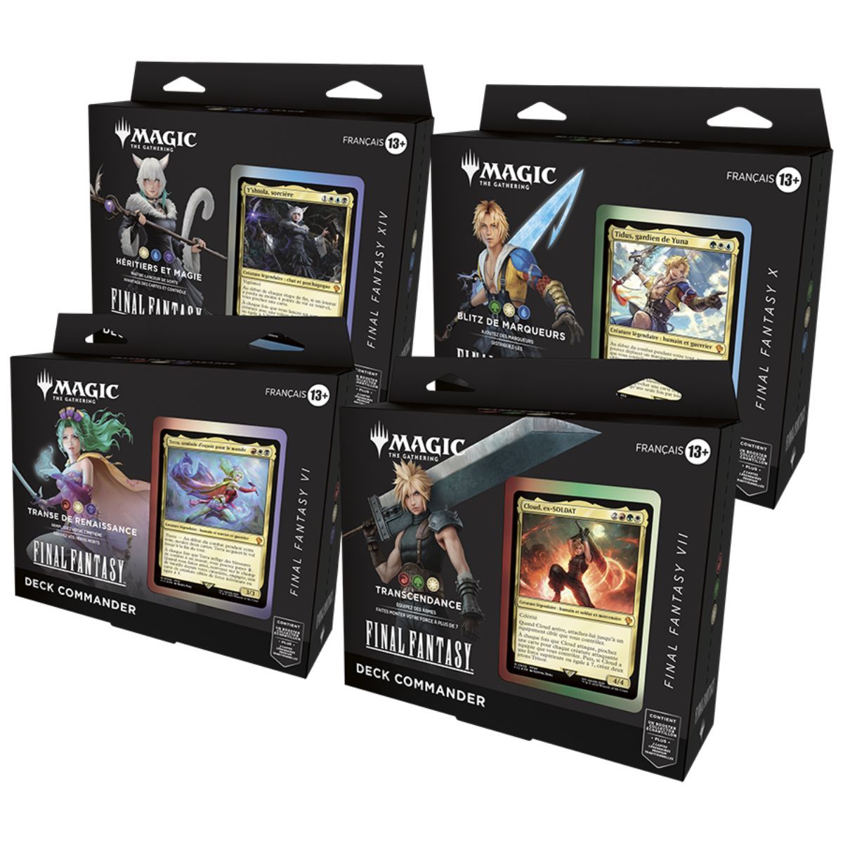 MTG x Final Fantasy - Lot de 4 Decks Commander - Magic the Gathering - FIN