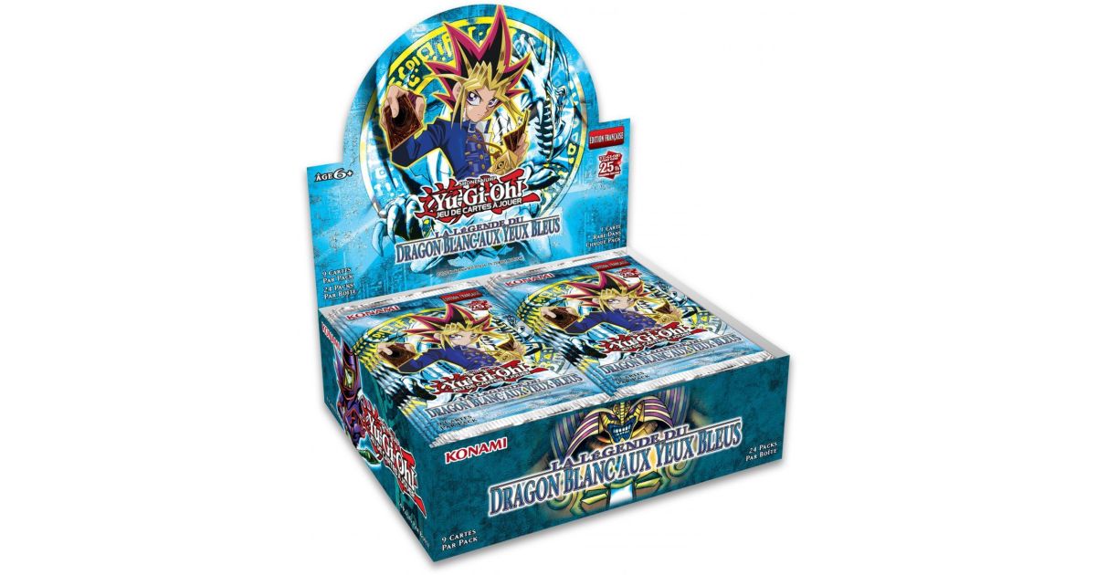 La Légende du Dragon Blanc aux Yeux Bleus - 24 Boosters Yu-Gi-Oh 25ans