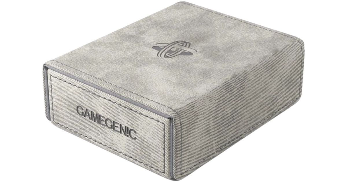 Gamegenic Token Keep Gris/Rouge – Boîte à Jetons, Dés Et Cartes Avec Fermeture Aimantée, Modulable Pour Dungeon 1100+