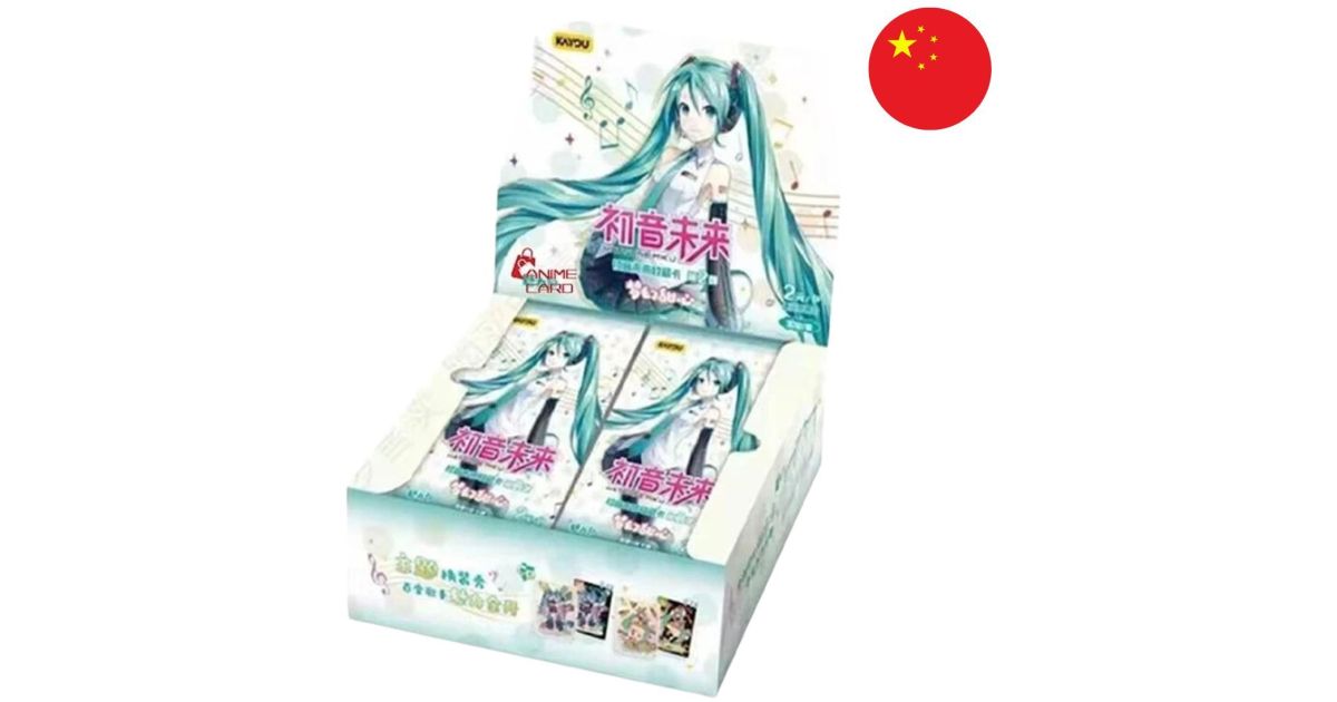 Kayou Hatsune Miku 30-Pack Booster Box Trading Cards - Premium Blue Set, Factory Sealed