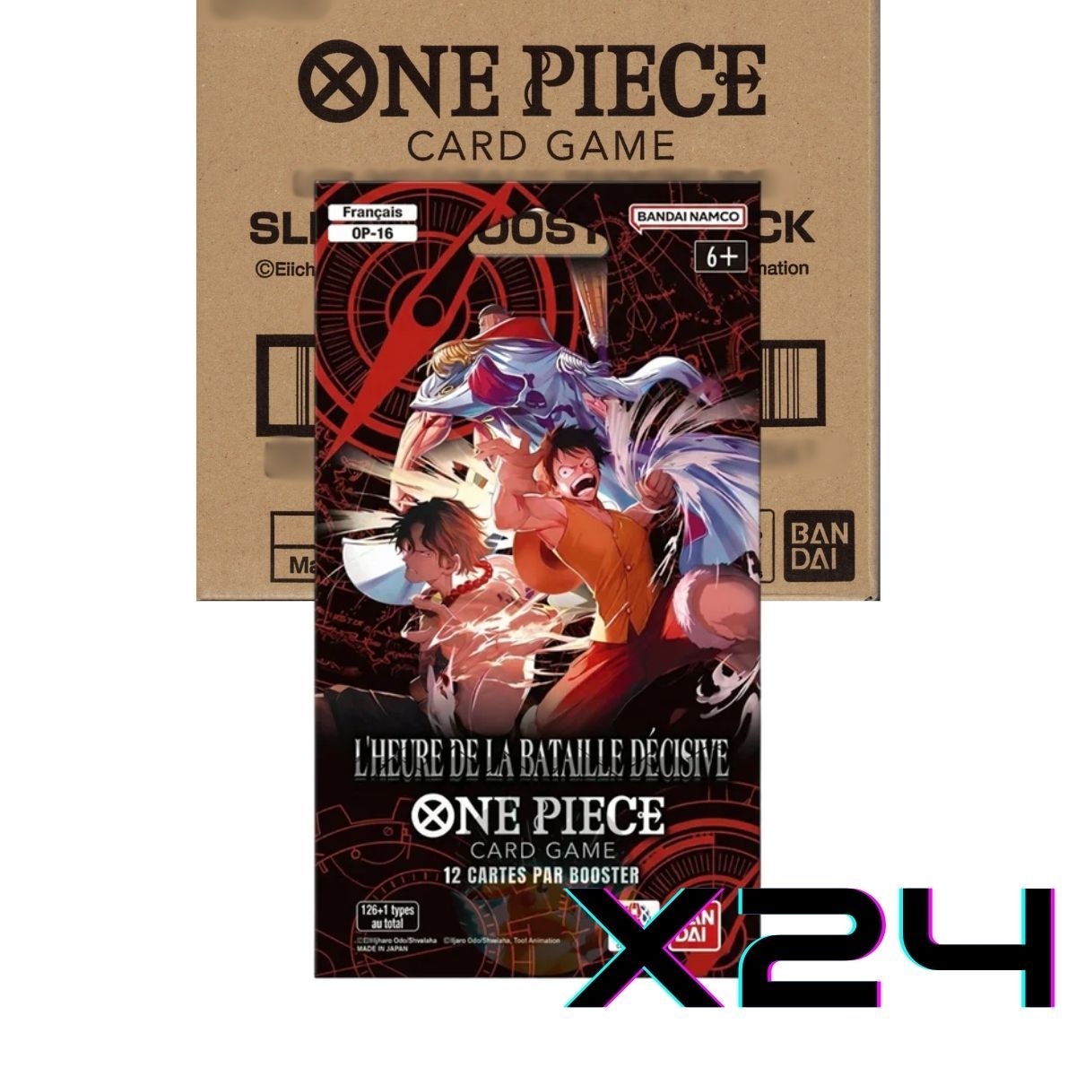 Item One Piece CG - L'HEURE DE LA BATAILLE DÉCISIVE - FR - Display de 24 Blister Boosters - [OP-16]