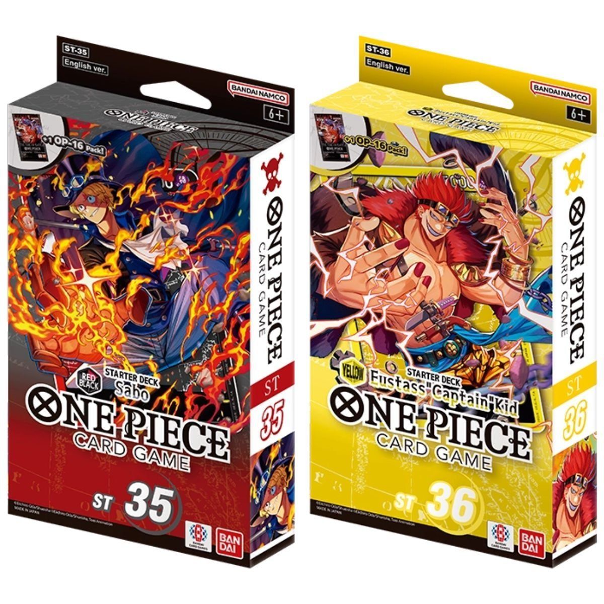 One Piece CG - Lot de 6 Decks pour Débutant ST-31 à ST-36 - EN