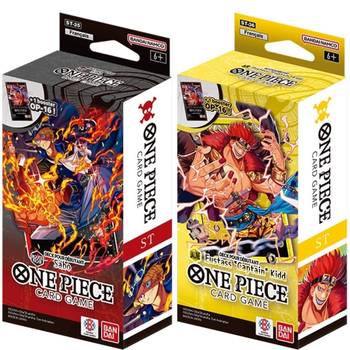 One Piece CG - Lot de 6 Decks pour Débutant ST-31 à ST-36 - FR