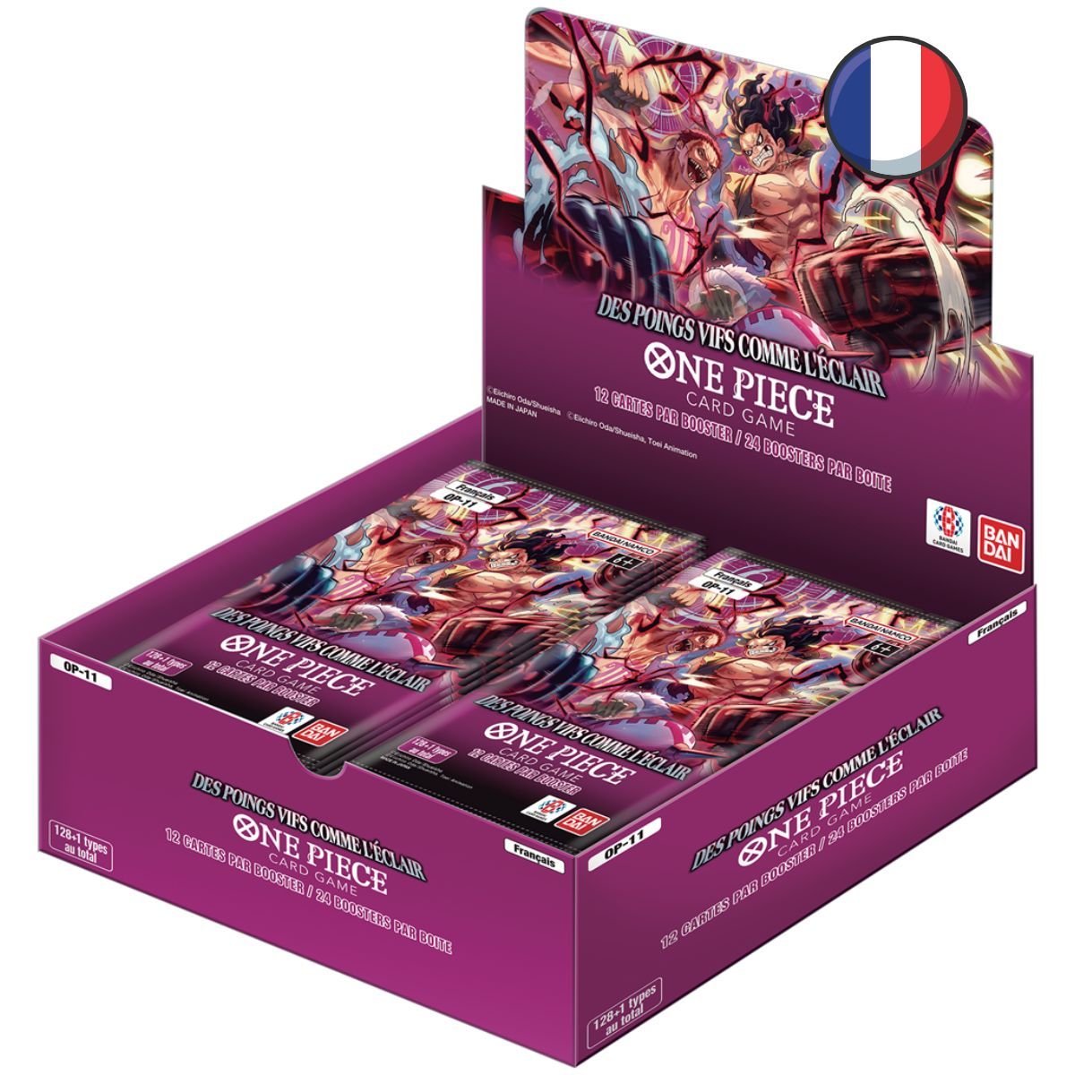 One Piece CG - OP11 - Des Poings Vifs Comme l'Éclair - Boite de 24 Boosters - FR