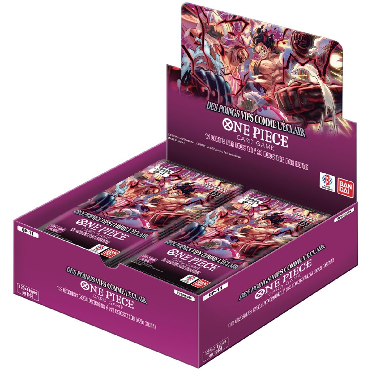 One Piece CG - OP11 - Des Poings Vifs Comme l'Éclair - Boite de 24 Boosters - FR