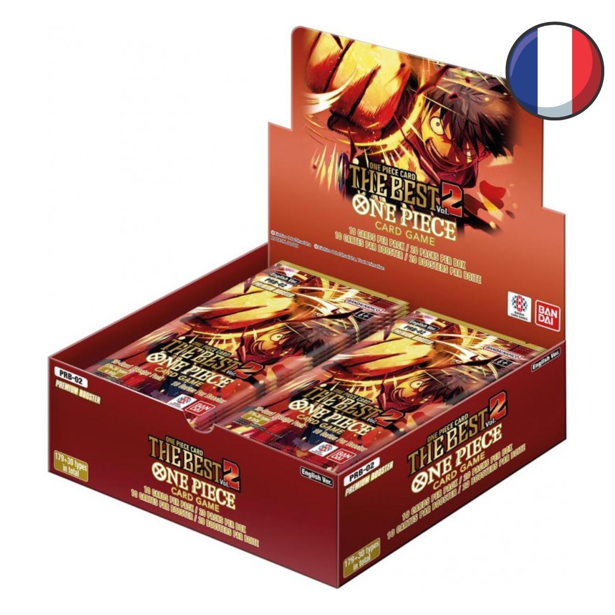 Item One Piece CG - PRB02 - The Best Vol.2 - Display de 20 Premium Boosters - FR